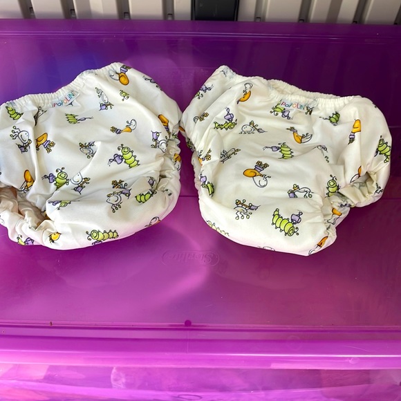 Popolini Training Diapers (2 pack) size Organic Large EUC Waterproof - Picture 1 of 4